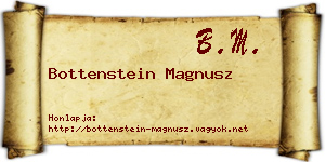 Bottenstein Magnusz névjegykártya